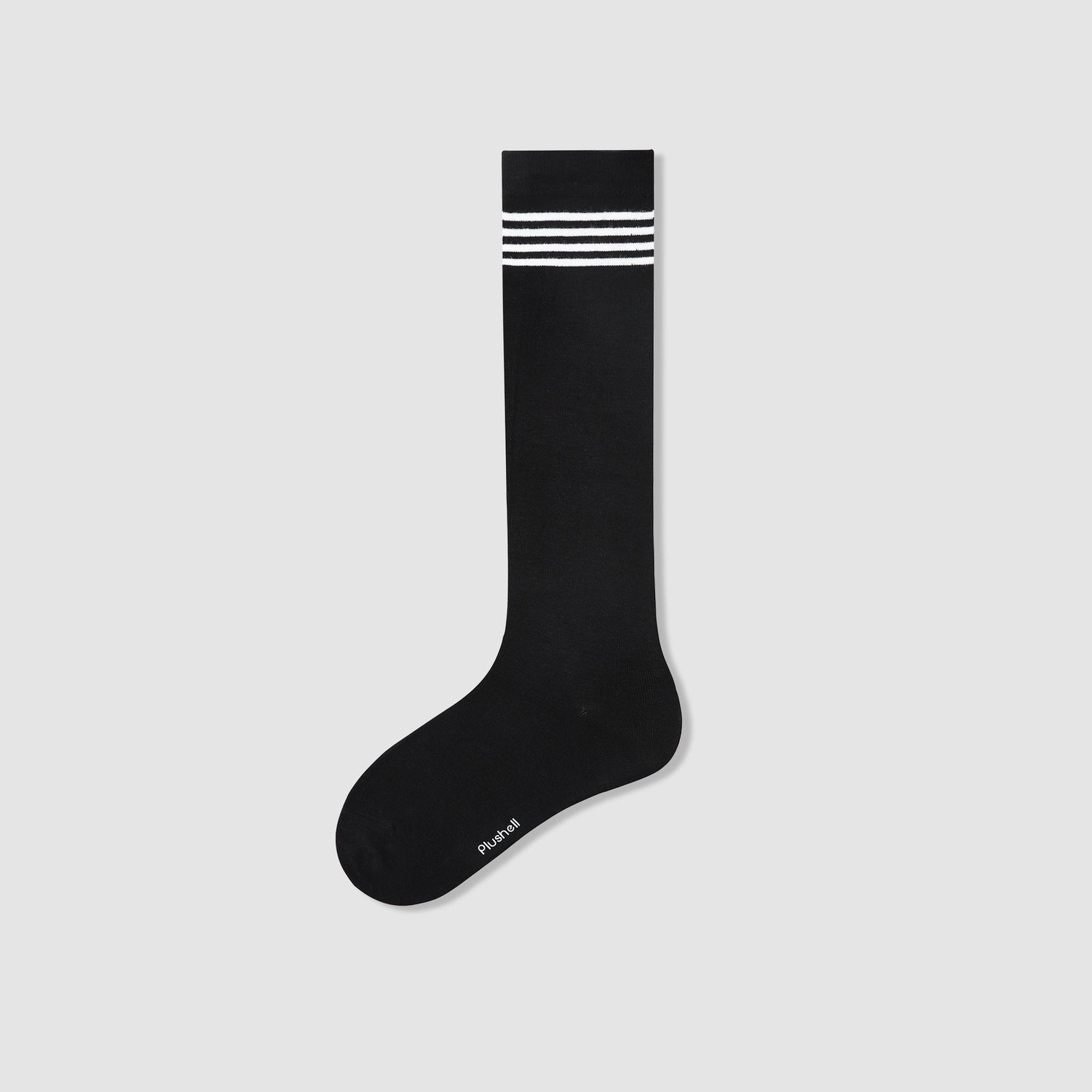 Elegance Knee-High Black Socks - Plushell