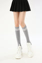 Elegance Knee-High Gray Socks - Plushell