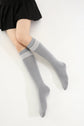 Elegance Knee-High Gray Socks - Plushell