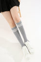 Elegance Knee-High Gray Socks - Plushell