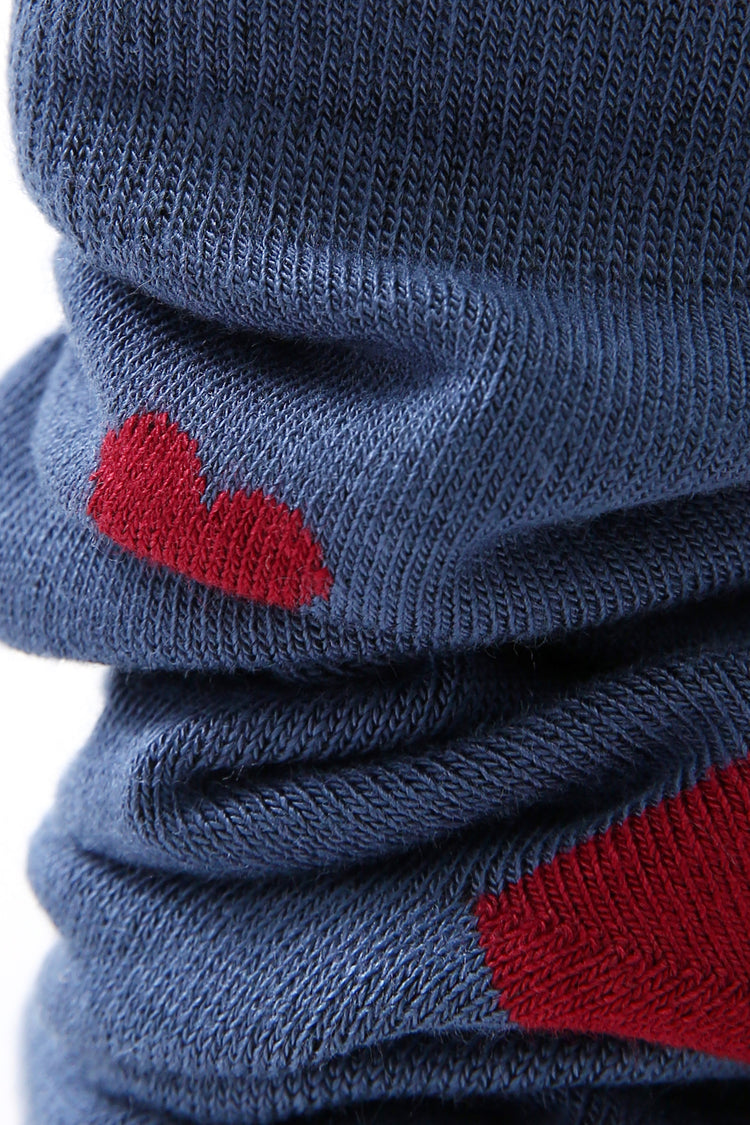 Mini Heart Blue | Socks - Plushell