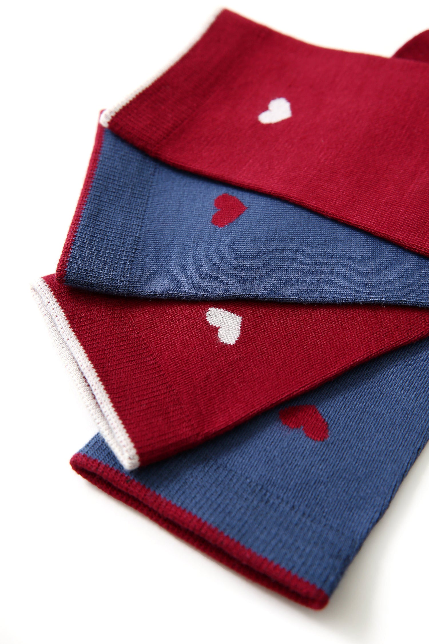 Mini Heart Blue | Socks - Plushell