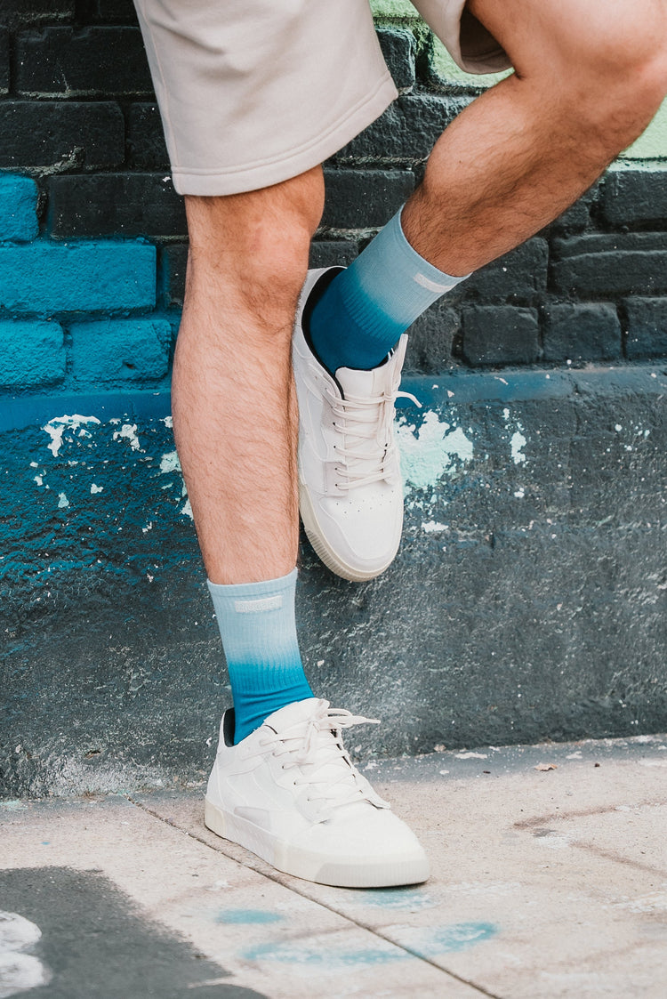 Plushell Elastic Gradient Blue | Socks - Plushell