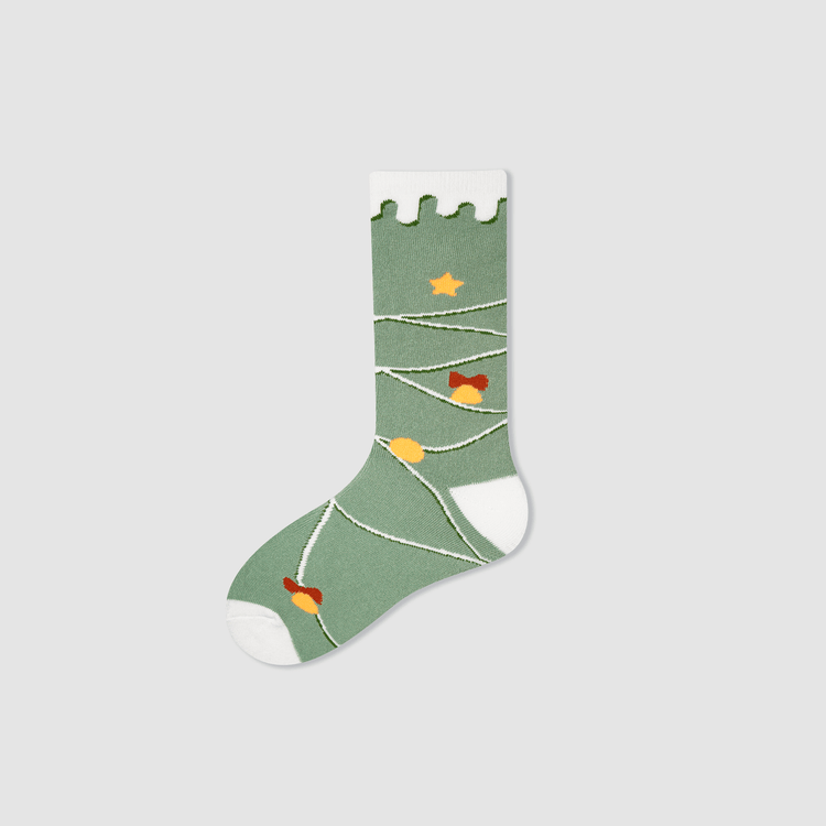 Snowy Christmas Tree | Socks - Plushell